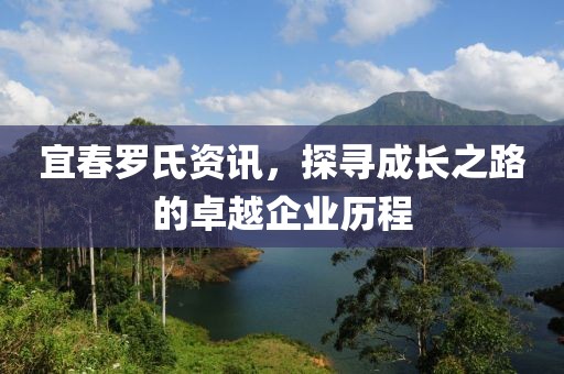 宜春罗氏资讯，探寻成长之路的卓越企业历程