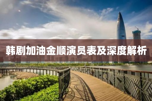 韩剧加油金顺演员表及深度解析