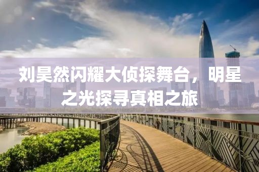 刘昊然闪耀大侦探舞台，明星之光探寻真相之旅