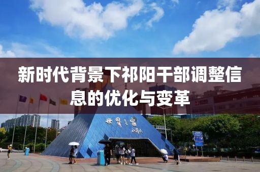 新时代背景下祁阳干部调整信息的优化与变革