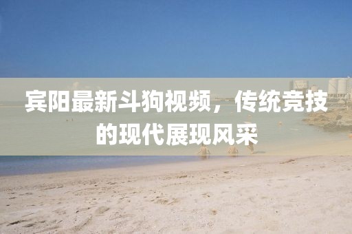 宾阳最新斗狗视频，传统竞技的现代展现风采