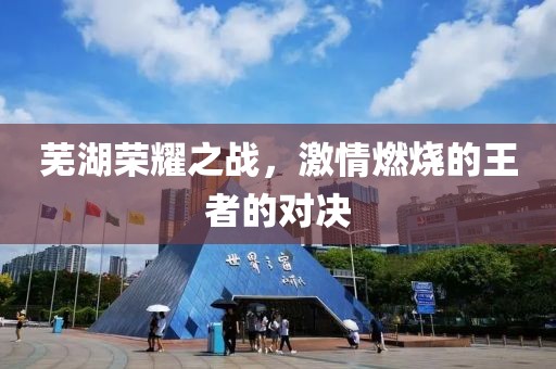 芜湖荣耀之战，激情燃烧的王者的对决
