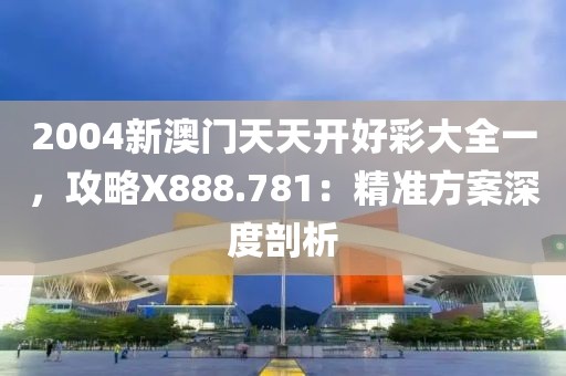 2004新澳门天天开好彩大全一，攻略X888.781：精准方案深度剖析