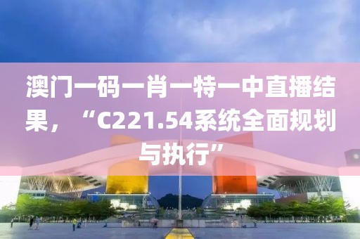 澳门一码一肖一特一中直播结果，“C221.54系统全面规划与执行”