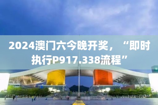 2024澳门六今晚开奖，“即时执行P917.338流程”