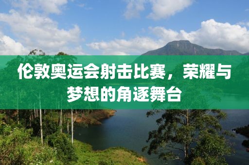 伦敦奥运会射击比赛，荣耀与梦想的角逐舞台