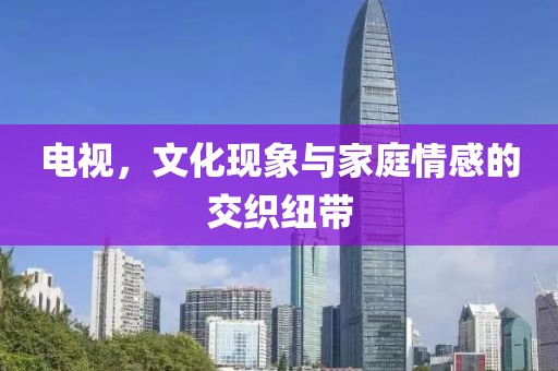 电视，文化现象与家庭情感的交织纽带