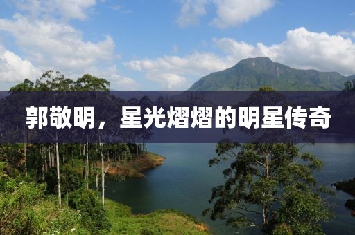 郭敬明，星光熠熠的明星传奇