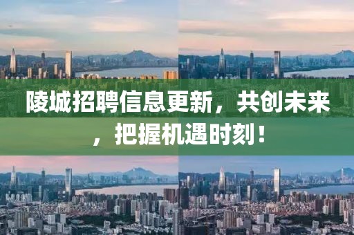 陵城招聘信息更新，共创未来，把握机遇时刻！