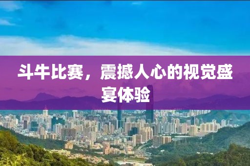 斗牛比赛，震撼人心的视觉盛宴体验