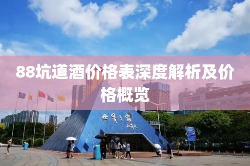 88坑道酒价格表深度解析及价格概览