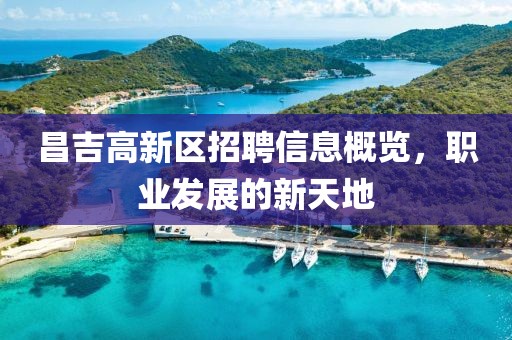 昌吉高新区招聘信息概览，职业发展的新天地