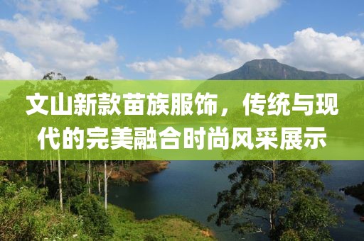 文山新款苗族服饰，传统与现代的完美融合时尚风采展示