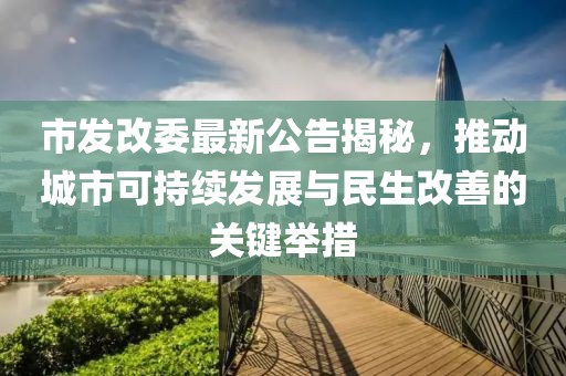 市发改委最新公告揭秘，推动城市可持续发展与民生改善的关键举措