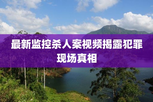 最新监控杀人案视频揭露犯罪现场真相