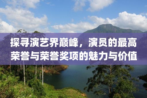 探寻演艺界巅峰，演员的最高荣誉与荣誉奖项的魅力与价值