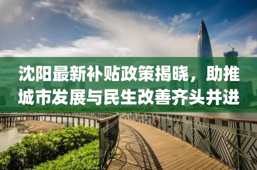 沈阳最新补贴政策揭晓，助推城市发展与民生改善齐头并进