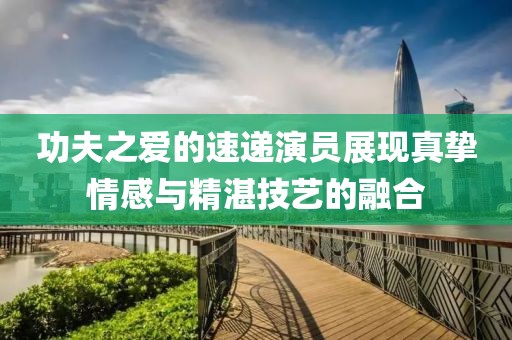 功夫之爱的速递演员展现真挚情感与精湛技艺的融合