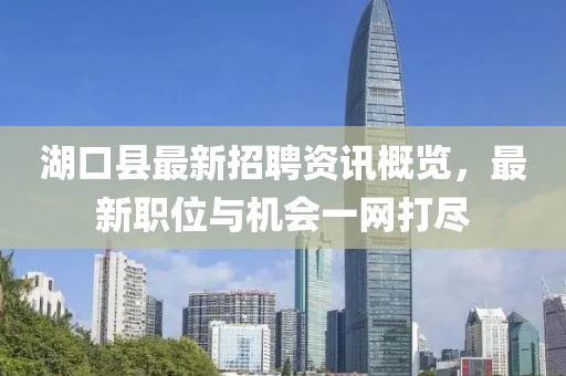 湖口县最新招聘资讯概览，最新职位与机会一网打尽