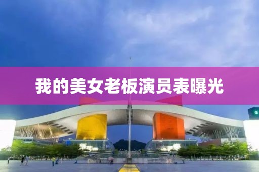 我的美女老板演员表曝光