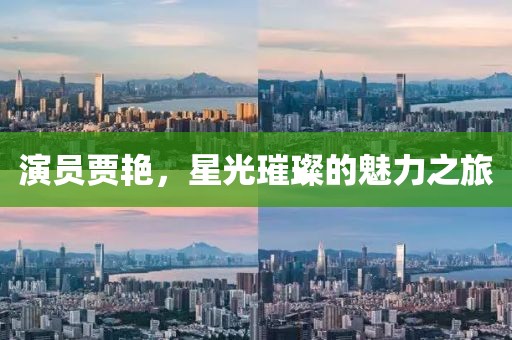 演员贾艳，星光璀璨的魅力之旅