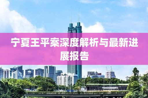 宁夏王平案深度解析与最新进展报告