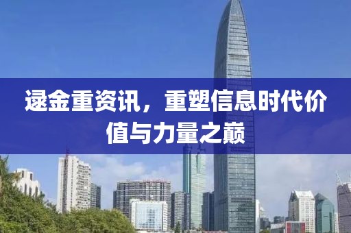 逯金重资讯，重塑信息时代价值与力量之巅